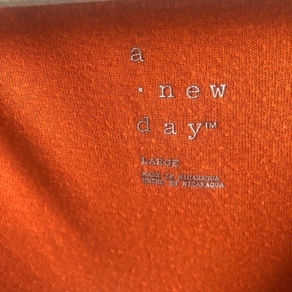 A NEW DAY - Burnt Orange Cotton Jersey Tee Shirt - Picture 2 of 2
